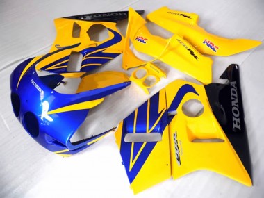 Carénages Moto Honda CBR400RR NC23 1987-1989 - Jaune Bleu Noir Brillant Vendre