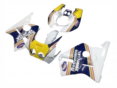 Carénages Moto Honda CBR400RR NC23 1987-1989 - Blanc Jaune Bleu Rothmans Vendre