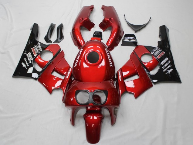 Carénages Moto Honda CBR400RR NC29 1990-1999 - Rouge Noir Brillant