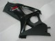 Carénages Moto Suzuki GSXR 1000 2007-2008 - Noir Brillant Noir Mat Rouge