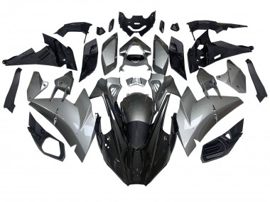 Carénages Moto Kawasaki Ninja H2 2015-2022 - Argent Noir Fibre de Carbone Vendre