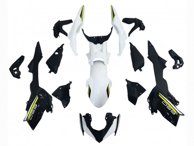 Carénages Moto Kawasaki Ninja Z650 2020-2023 - Blanc Noir Vert