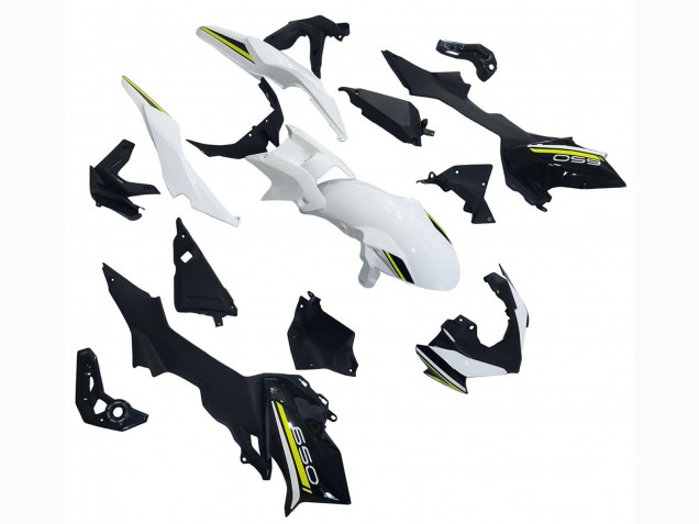 Carénages Moto Kawasaki Ninja Z650 2020-2023 - Blanc Noir Vert