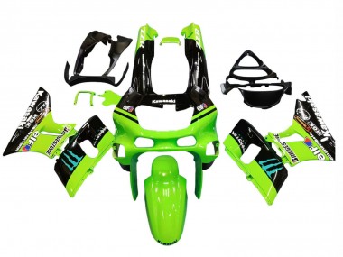 Carénages Moto Kawasaki ZZR400 1993-2007 - Vert Noir Brillant Bleu Monstre Elf Touch4 Bridgestone Vendre