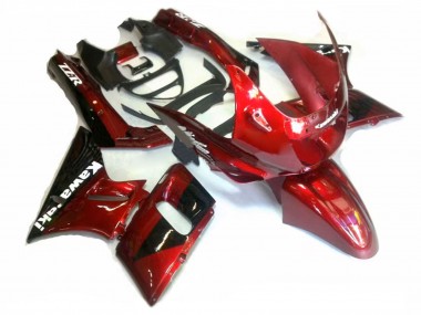 Carénages Moto Kawasaki ZZR400 1993-2007 - Rouge Noir Brillant Vendre