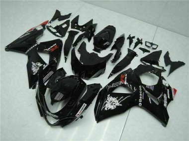 Carénages Moto Suzuki GSXR 1000 2009-2016 - Noir Brillant Rouge Balise Motul Vendre