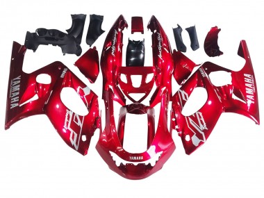Carénages Moto Yamaha YZF600R Thundercat 1996-2007 - Rouge Blanc Thundecourses Vendre