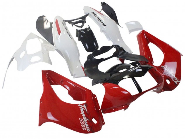 Carénages Moto Yamaha YZF 1000R Thundecourses 1997-2007 - Rouge Noir Blanc Thundecourses
