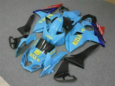 Carénages Moto Suzuki GSXR 1000 2009-2016 - Bleu Jaune Rizla 19 Rouge Vendre