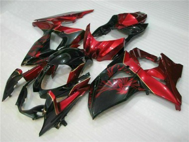 Carénages Moto Suzuki GSXR 1000 2009-2016 - Rouge Noir Brillant Vendre