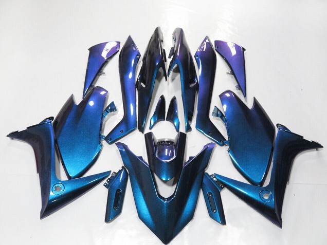 Carénages Moto Yamaha TMAX560 2019-2021 - Pente Bleu Foncé Violet