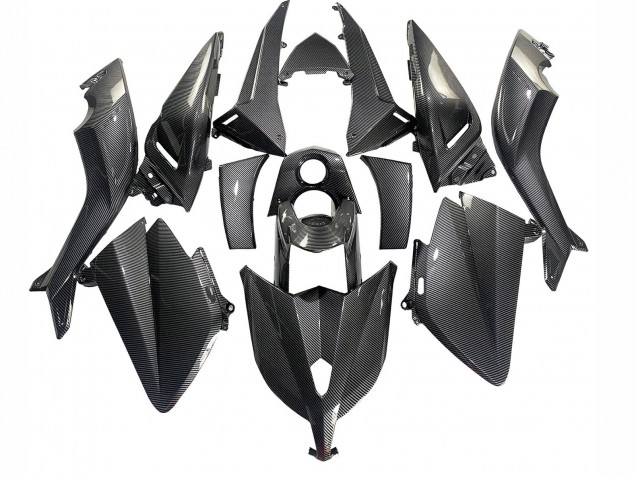 Carénages Moto Yamaha TMAX530 2012-2014 - Noir Fibre de Carbone