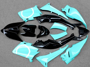 Carénages Moto Yamaha TMAX530 2012-2014 - Bleu Clair Noir Brillant Vendre