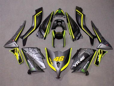 Carénages Moto Yamaha TMAX530 2012-2014 - Gris Mat Jaune Monstre 46 Vendre