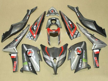 Carénages Moto Yamaha TMAX530 2012-2014 - Gris Rouge Monstre ENEOS Vendre