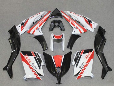 Carénages Moto Yamaha TMAX530 2012-2014 - Blanc Rouge Noir Courses Vendre