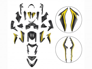 Carénages Moto Suzuki GSX-S 1000 2015-2020 - Noir Jaune Vendre