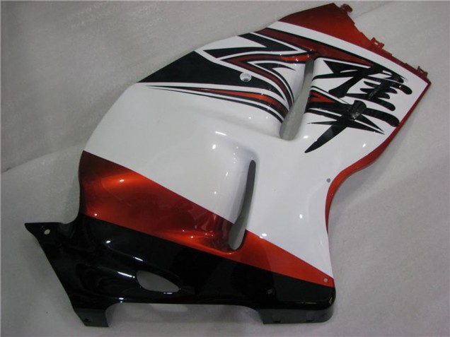 Carénages Moto Suzuki GSXR 1300 Hayabusa 1996-2007 - Blanc Orange Noir