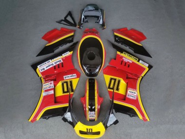 Carénages Moto Suzuki RG400 RG500 RG400/500 1984-1987 - Rouge Jaune Noir 10 Vendre