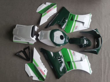 Carénages Moto Suzuki RG400 RG500 RG400/500 1984-1987 - Blanc Vert Foncé Vendre