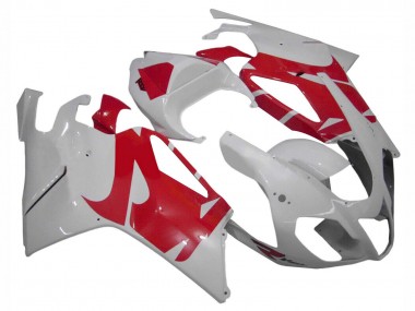Carénages Moto Aprilia RSV1000 2003-2006 - Blanc Rouge Vendre