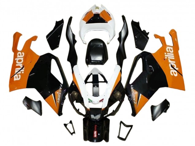Carénages Moto Aprilia RSV1000 2003-2006 - Noir Orange Blanc