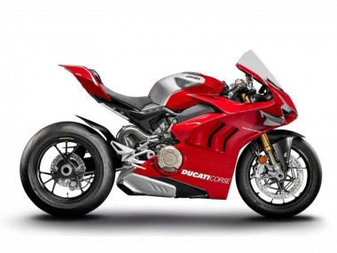 Carénages Moto Ducati Panigale V4 V4S 2020-2021 - Argent Rouge Vendre