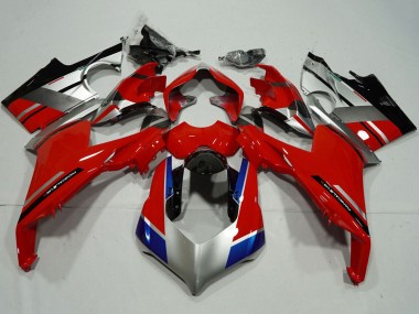 Carénages Moto Ducati Panigale V4 V4S 2018-2019 - Argent Rouge Bleu Noir Brillant Vendre