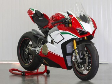 Carénages Moto Ducati Panigale V4 V4S 2018-2019 - Blanc Rouge Vert Noir Brillant Vendre