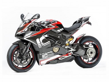 Carénages Moto Ducati Panigale V4 V4S 2018-2019 - Rouge Noir Gris Aruba 45 Vendre