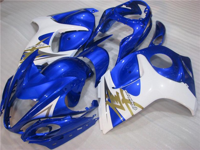 Carénages Moto Suzuki GSXR 1300 Hayabusa 2008-2020 - Blanc Bleu