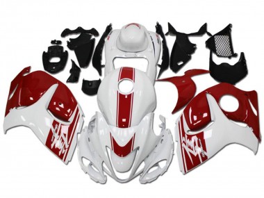 Carénages Moto Suzuki GSXR 1300 Hayabusa 2008-2020 - Blanc Rouge Vendre