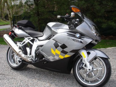 Carénage Moto BMW K1200S 2005-2010 - Argent Jaune Noir Vendre