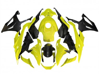Carénages Moto BMW S1000RR 2023-2024 - Jaune Noir Fibre de Carbone Vendre