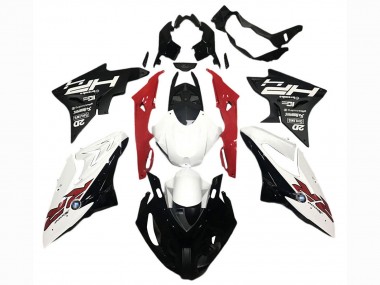 Carénages Moto BMW S1000RR 2017-2018 - Blanc Rouge Noir Mat Vendre