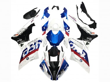 Carénages Moto BMW S1000RR 2017-2018 - Blanc Bleu Rouge Noir Brillant Tyco Vendre