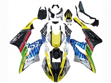 Carénages Moto BMW S1000RR 2017-2018 - Jaune Bleu Rouge Vert Noir VR Vendre