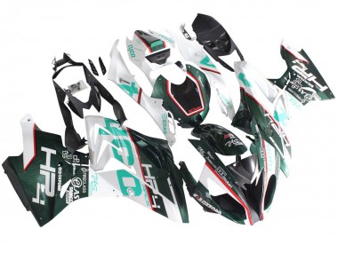 Carénages Moto BMW S1000RR 2015-2016 - Blanc Vert Noir Vendre