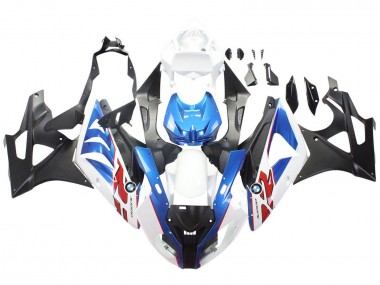 Carénages Moto BMW S1000RR 2009-2014 - Blanc Bleu Noir Mat Vendre
