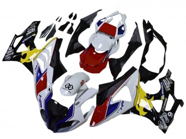 Carénages Moto BMW S1000RR 2009-2014 - Blanc Rouge Jaune Noir Castrol Vendre