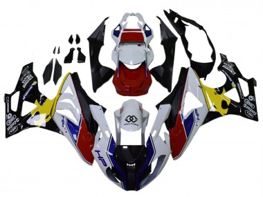 Carénages Moto BMW S1000RR 2009-2014 - Blanc Rouge Jaune Noir Castrol Vendre