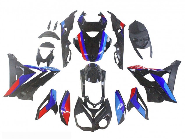 Carénages Moto BMW S1000R 2014-2016 - Bleu Rouge Noir