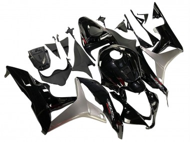 Kits Carénage Moto Honda CBR600RR 2007-2008 - Argent Noir Brillant Vendre