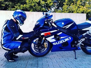 Kits Carénage Moto Suzuki GSXR 600 / GSXR 750 2004-2005 - Blanc Bleu Noir Rouge Vendre