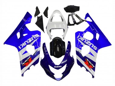 Kits Carénage Moto Suzuki GSXR 600 / GSXR 750 2004-2005 - Blanc Bleu Noir Rouge Vendre