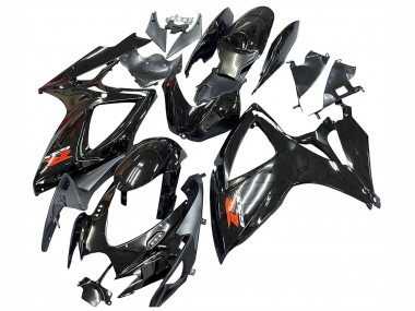 Carénages Moto Suzuki GSXR 600 / GSXR 750 2006-2007 - Noir Brillant Argent Rouge Vendre