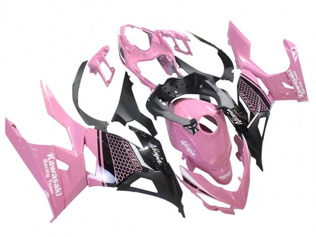 Carénages Moto Kawasaki Ninja 400 2018-2024 - Rose Noir Mat Rayon de Miel