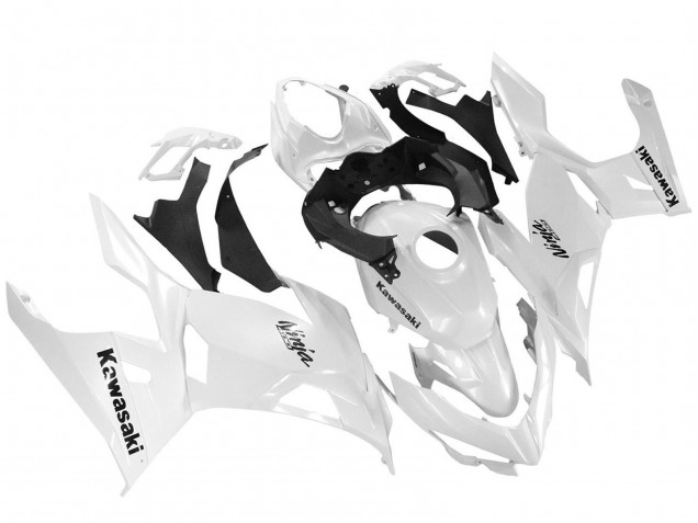 Carénages Moto Kawasaki Ninja 400 2018-2024 - Blanc Brillant