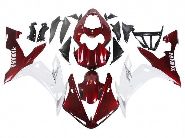 Carénages Moto Yamaha YZF 1000 R1 2004-2006 - Rouge Blanc