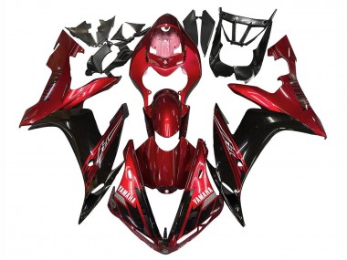 Carénages Moto Yamaha YZF 1000 R1 2004-2006 - Rouge Noir Brillant Vendre
